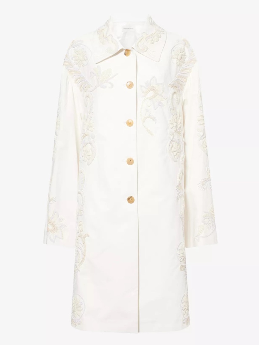 BNWT Dries Van Noten "RONDERO" EMBROIDERED SINGLE BRAISTED COAT
